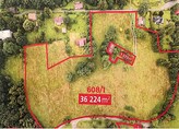 Prodej  stavebního pozemku s projektem  o rozloze 4.140 m2 a louky 36.224 m2